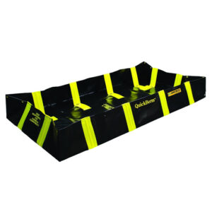 Piletas para contención de derrames Justrite QuickBerm® con soportes interiores de pared